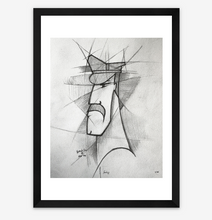 Load image into Gallery viewer, "Bruce" Abstract Leatherman drawing Limited Edition Print.