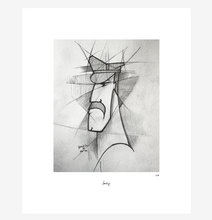 Load image into Gallery viewer, "Bruce" Abstract Leatherman drawing Limited Edition Print.