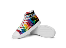 Load image into Gallery viewer, PRIDE Men’s Hi-Top Canvas Shoes