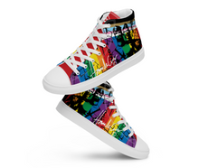 Load image into Gallery viewer, PRIDE Men’s Hi-Top Canvas Shoes