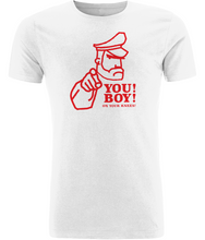 Load image into Gallery viewer, 'You! Boy!' Fitted T with Red Logo