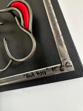 Load image into Gallery viewer, "Rock hard" Relief Sculpture in Steel and Leather 2026
