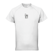 Load image into Gallery viewer, GymBuddy TriDri® Panelled Tech Tee featuring classic Black Bud logo.
